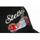 Casquette Trucker Moto Noire Rouge Filet Vintage Brodée Stetseii CASQUETTES Hip Hop Honour