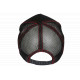 Casquette Trucker Moto Noire Rouge Filet Vintage Brodée Stetseii CASQUETTES Hip Hop Honour