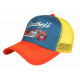 Casquette Filet Moto Custom Orange Bleu Jaune Biker Stetseii CASQUETTES Hip Hop Honour