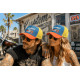 Casquette Filet Moto Custom Orange Bleu Jaune Biker Stetseii CASQUETTES Hip Hop Honour