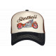 Casquette Trucker Moto Vintage Beige Marine Filet Marron Stetseii CASQUETTES Hip Hop Honour