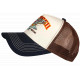 Casquette Trucker Aigle Vintage Beige Marron Filet Biker Stetseii CASQUETTES Hip Hop Honour