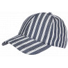 Casquette Rayée Bleu Marine Blanche Style Marin Vintage en Coton Kerlann