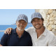 Casquette Rayée Bleu Marine Blanche Style Marin Vintage en Coton Kerlann CASQUETTES Nyls Création