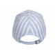 Casquette Rayée Bleu Ciel Blanche Style Côte Atlantique Vintage en Coton Kerlann CASQUETTES Nyls Création