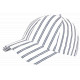 Casquette Blanche Rayée Bleu Marine Mode Bord de Mer Coton Kerlann CASQUETTES Nyls Création
