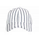 Casquette Blanche Rayée Bleu Marine Mode Bord de Mer Coton Kerlann CASQUETTES Nyls Création