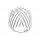 Casquette Blanche Rayée Bleu Marine Mode Bord de Mer Coton Kerlann CASQUETTES Nyls Création
