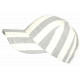 Casquette Écrue Rayée Grise Style Vacances Bord de Mer en Coton Anaor CASQUETTES Nyls Création