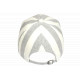 Casquette Écrue Rayée Grise Style Vacances Bord de Mer en Coton Anaor CASQUETTES Nyls Création