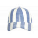 Casquette Bleu Ciel Écrue Mode Vacances Bord de Mer en Coton Anaor CASQUETTES Nyls Création