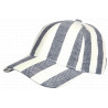 Casquette Bleu Marine Écrue Mode Vacances Bord de Mer en Coton Anaor