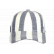 Casquette Bleu Marine Écrue Mode Vacances Bord de Mer en Coton Anaor CASQUETTES Nyls Création