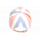 Casquette Rose et Bleue Rayée Ecrue Mode Vacances Bord de Mer en Coton Anaor CASQUETTES Nyls Création