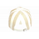 Casquette Beige Rayée Ecrue Mode Vacances Bord de Mer en Coton Anaor CASQUETTES Nyls Création