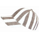 Casquette Marron Rayée Ecrue Eté Vacances Bord de Mer en Coton Anaor CASQUETTES Nyls Création