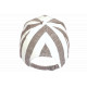 Casquette Marron Rayée Ecrue Eté Vacances Bord de Mer en Coton Anaor CASQUETTES Nyls Création