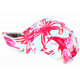 Casquette Tropicale NY Turquoise Fleurie Rouge Feuillage Exotique Été Vacances Aloha CASQUETTES Nyls Création
