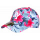Casquette NY Fleurie Rose Grise Tropicale Style Floral Tendance Aloha CASQUETTES Nyls Création