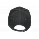 Casquette NY Noire Chiné Style Sweat Logo Brodé Blanc Baseball Homme Femme CASQUETTES Hip Hop Honour