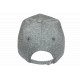 Casquette NY Grise Chiné Sweat Logo Brodé Blanc Baseball Homme Femme CASQUETTES Hip Hop Honour