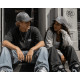 Casquette NY Grise Chiné Sweat Logo Brodé Blanc Baseball Homme Femme CASQUETTES Hip Hop Honour