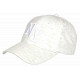 Casquette NY Gris Clair Chiné Sweat Logo Brodé Blanc Streetwear Homme Femme CASQUETTES Hip Hop Honour