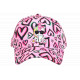 Casquette Licorne Enfant Rose Cœurs Style Girly Fantaisie 6-12 ans Réglable Casquette Enfant Hip Hop Honour
