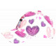 Casquette Licorne Fille Blanche Cœurs Roses Violet Enfant 6-12 ans Réglable Casquette Enfant Hip Hop Honour