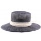 Chapeau Cérémonie Aki en sisal Noir et Ecru ANCIENNES COLLECTIONS divers