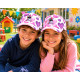 Casquette Licorne Fille Blanche Cœurs Roses Violet Enfant 6-12 ans Réglable Casquette Enfant Hip Hop Honour