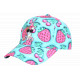 Casquette Licorne Fraise Cerise Turquoise Fille Enfant Été 6-12 ans Réglable Casquette Enfant Hip Hop Honour
