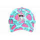 Casquette Licorne Fraise Cerise Turquoise Fille Enfant Été 6-12 ans Réglable Casquette Enfant Hip Hop Honour
