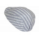 Béret Casquette Rayée Bleu Ciel et Blanche Style Marin en Coton Kaelig CASQUETTES Nyls Création