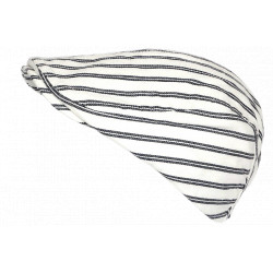 Béret Casquette Rayée Blanche et Bleue Marine Style Marin en Coton Kaelig CASQUETTES Nyls Création