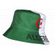 Chapeau Bob Algérie Vert Blanc Drapeau Algérien Unisexe Supporter Reversible BOB Nyls Création
