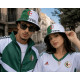 Chapeau Bob Algérie Vert Blanc Drapeau Algérien Unisexe Supporter Reversible BOB Nyls Création