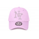 Casquette Enfant Strass Violette NY Chic Streetwear Wazzy de 7 a 11 ans Casquette Enfant Hip Hop Honour