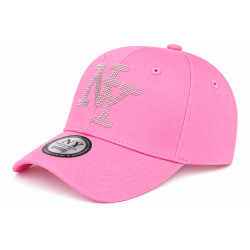 Casquette Enfant Strass Rose NY Chic Streetwear Wazzy de 7 a 11 ans Casquette Enfant Hip Hop Honour