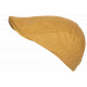 Casquette Plate Jaune Vintage Ajustable – Béret Eté en Coton Look Homme Femme CASQUETTES Nyls Création