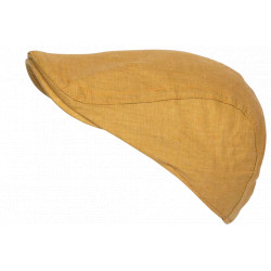 Casquette Plate Jaune Vintage Ajustable – Béret Eté en Coton Look Homme Femme CASQUETTES Nyls Création