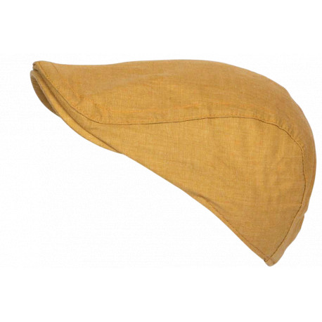 Casquette Plate Jaune Vintage Ajustable – Béret Eté en Coton Look Homme Femme CASQUETTES Nyls Création