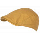 Casquette Plate Jaune Vintage Ajustable – Béret Eté en Coton Look Homme Femme CASQUETTES Nyls Création