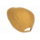 Casquette Plate Jaune Vintage Ajustable – Béret Eté en Coton Look Homme Femme CASQUETTES Nyls Création