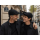 Casquette Plate Noire Vintage Ajustable – Béret Eté en Coton Look Homme Femme CASQUETTES Nyls Création