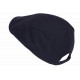 Casquette Plate Bleu Marine Vintage Ajustable – Béret Eté en Coton Look Homme Femme CASQUETTES Nyls Création