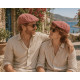 Casquette Plate Rouge Rétro Ajustable – Béret Eté en Coton Style Homme Femme CASQUETTES Nyls Création