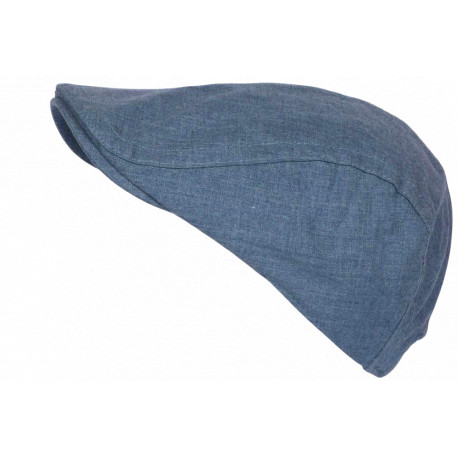 Casquette Plate Bleu Denim Vintage Ajustable – Béret Eté en Coton Look Homme Femme CASQUETTES Nyls Création