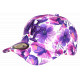 Casquette NY Fleurie Violette Rose Style Floral Tropicale Baseball Bali CASQUETTES Hip Hop Honour