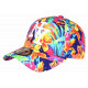 Casquette NY Fleurie Multicolore Style Tropical Floral Baseball Bali CASQUETTES Hip Hop Honour
